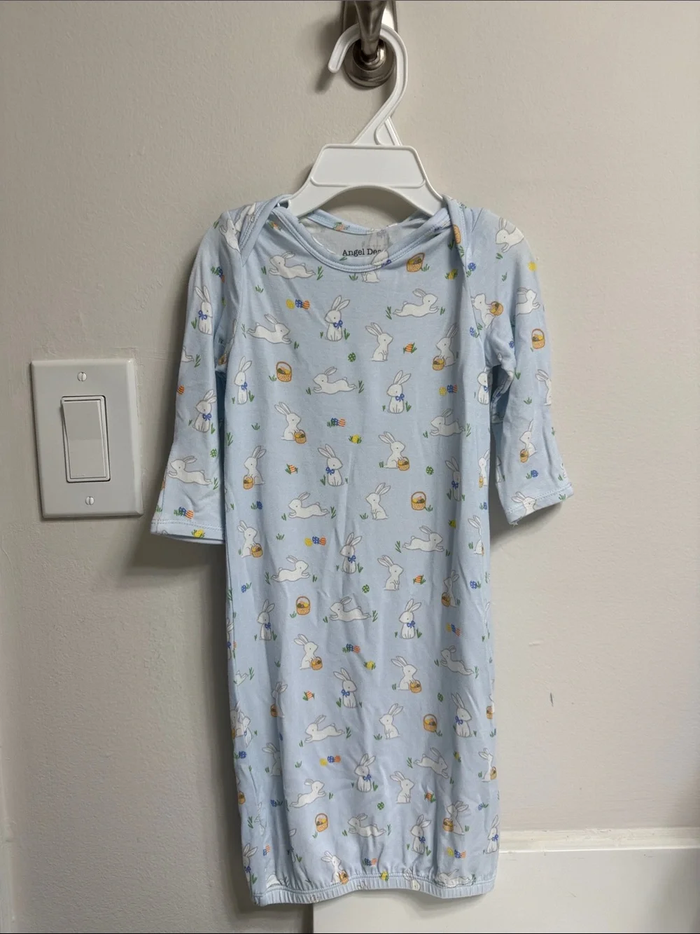 NWT Angel Dear Light Blue Bunny Sleep Gown | 0-3 months